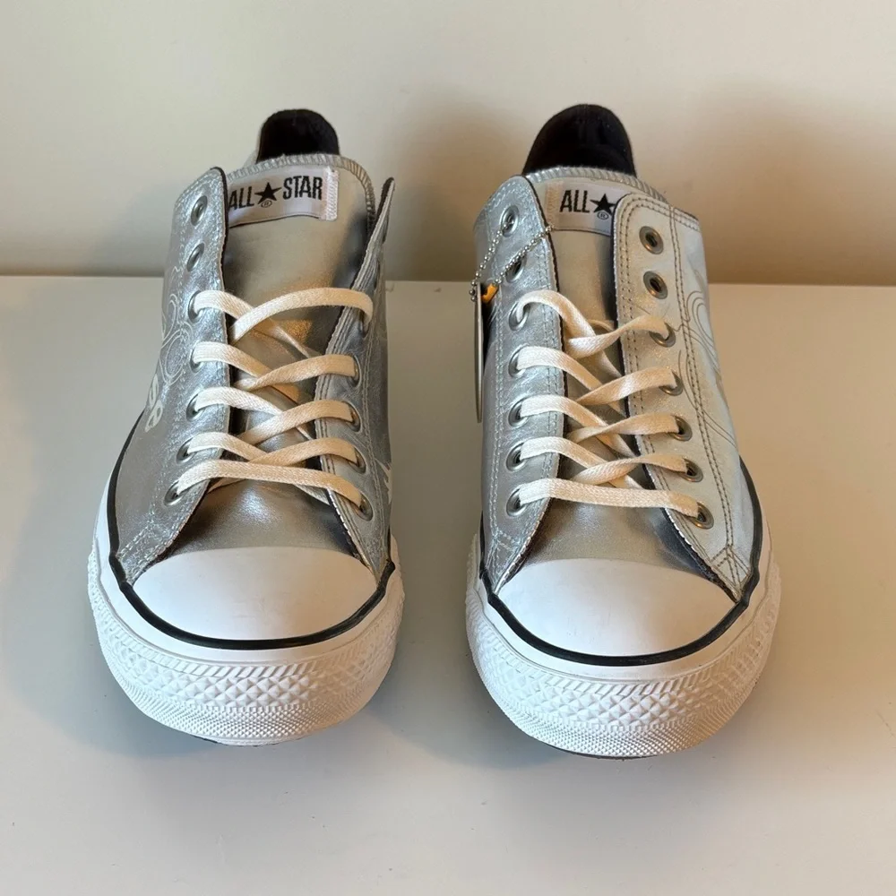 Converse Century Project Men's Metallic Silver Low Top Size 12 EUC - Picture 2 of 11